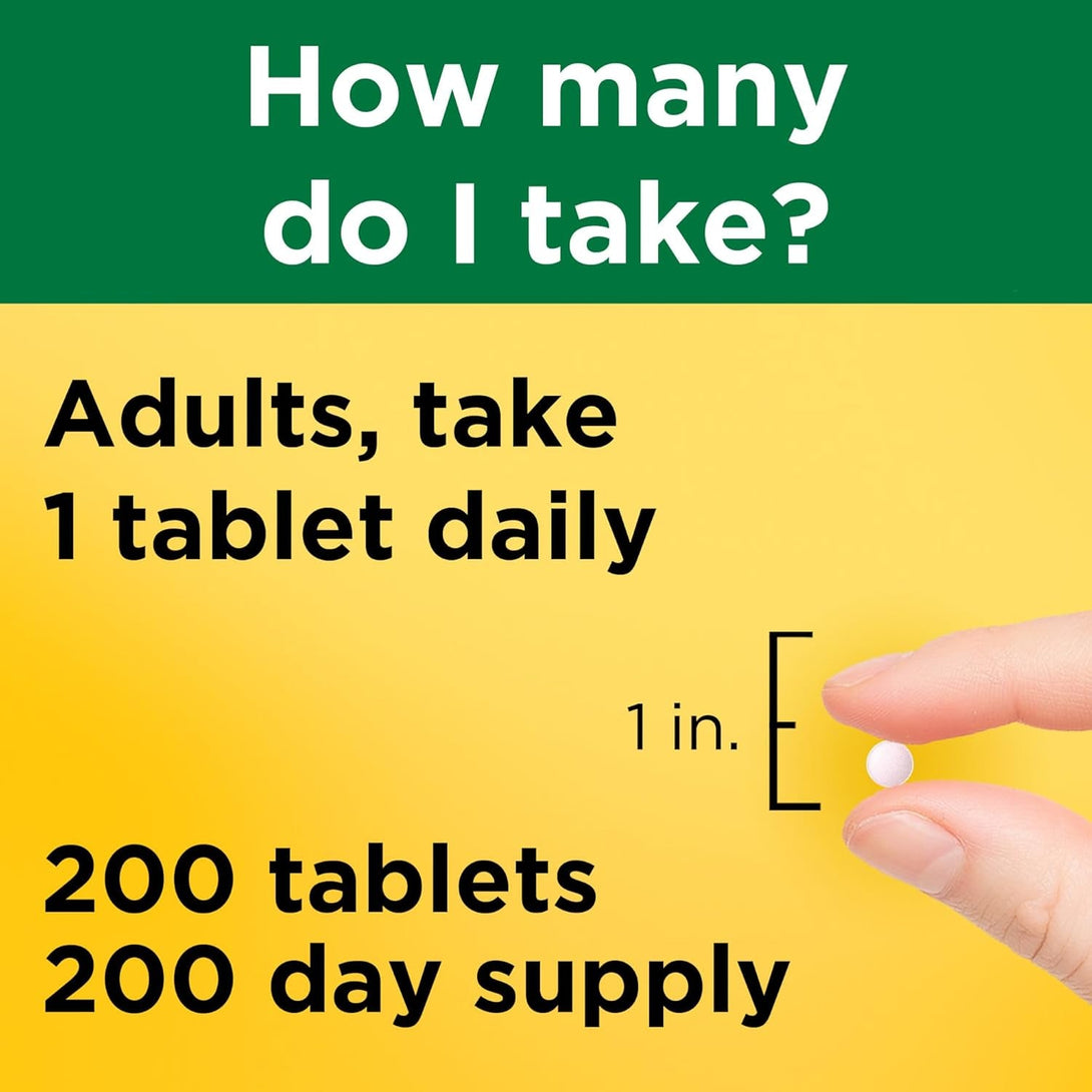 Nature Made Vitamin B12 500 Mcg, Dietary Supplement for Energy Metabolism Support, 200 Tablets, 200 Day Supply