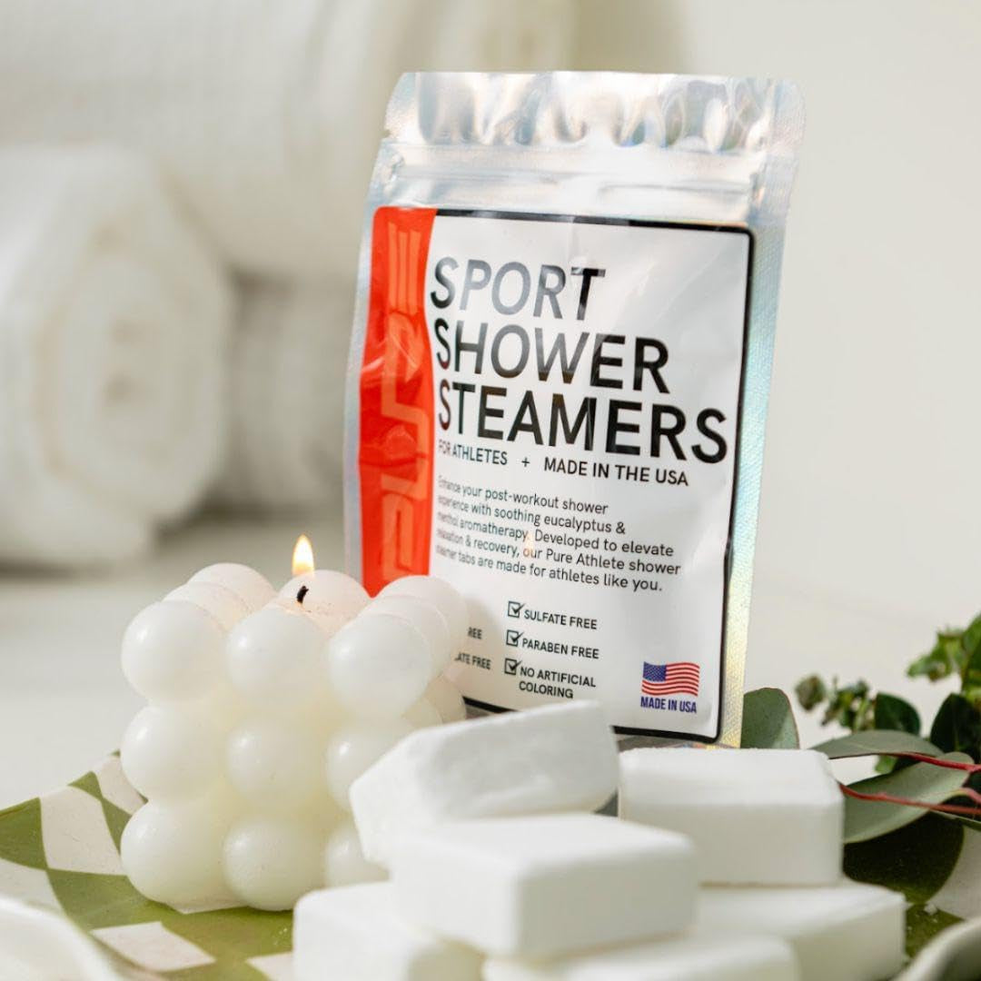 Sport Shower Steamers - Made in USA with Natural Eucalyptus Essential Oil, Father’S Day Gifts, Stress and Sinus Relief, Muscle Recovery for Athletes, Best Birthday Gifts for Self Care Relaxation