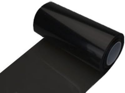 DIYAH 12 X 48 Inches Self Adhesive Headlight, Tail Lights, Fog Lights Tint Vinyl Film (Dark Black)