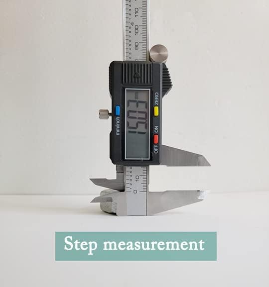 Digital Caliper,Electronic Digital Calipers, YKLSXKC 0-6" Calipers Measuring Tool, Stainless Steel Construction with Large LCD Screen, Auto-Off