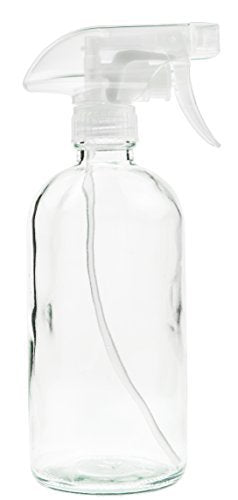 Glass Spray Bottle - Empty Refillable 16 Oz Container Is Great for Essential Oils, Cleaning Products, Homemade Cleaners, Aromatherapy, Misting