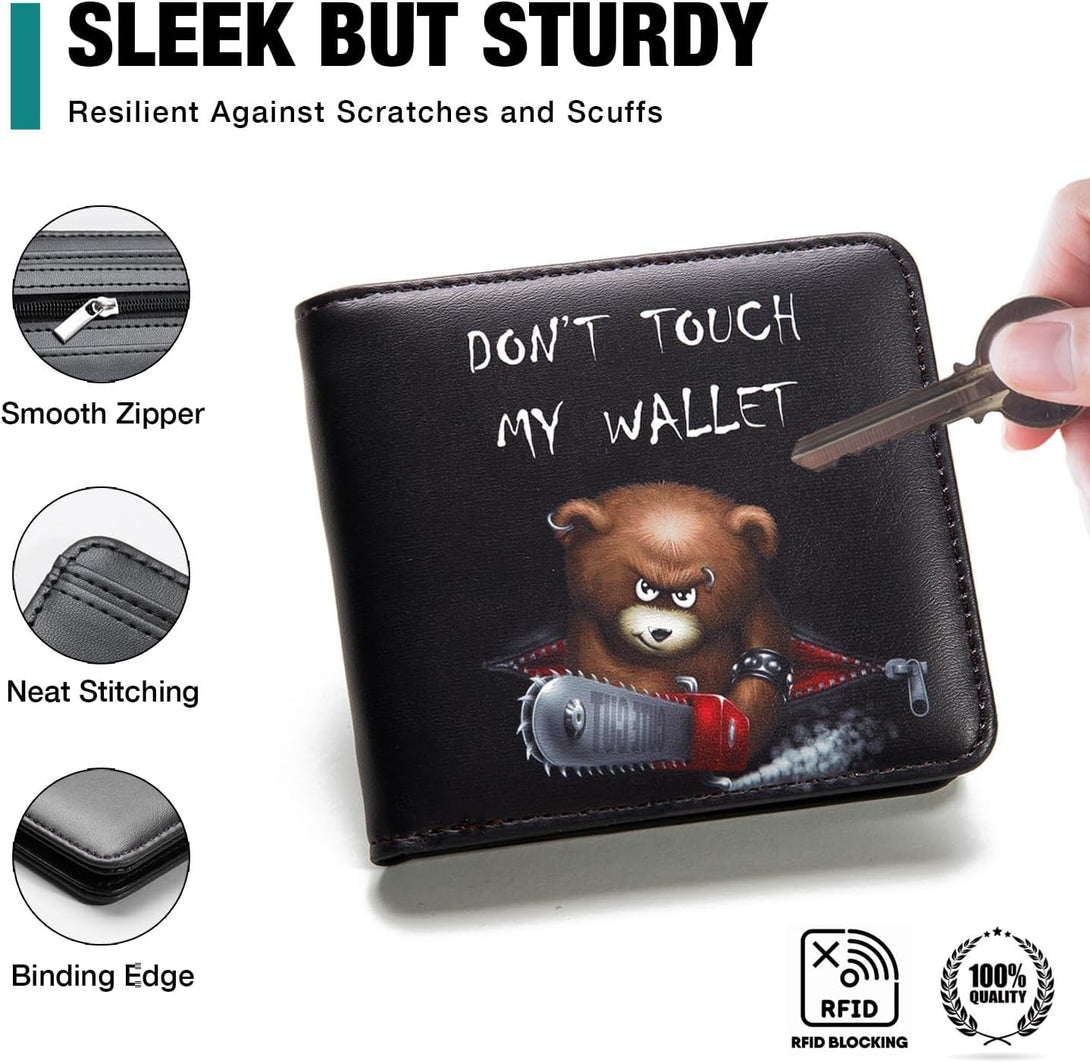 Kids Wallet for Boys, Cool Teen Boys Wallet for Kids Ages 4-5-6-7-8-9-10-11-12-13-14-15-16, Leather Wallet for Teen Boy, Bifold Bi Fold Teenage Teenager Youth Child Gift for Christmas Birthday