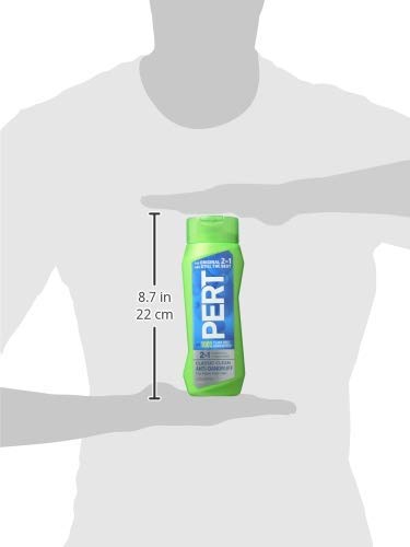Pert Anti-Dandruff 2 in 1 Shampoo and Conditioner - Advanced Shampoo Conditioner with 2 Percent Salicylic Acid - Dandruff Shampoo with Zinc - 13.5 Oz