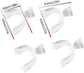 4Pcs Transparent Mouth Guard Silicone Grinding Guard Teeth Whitening Tray Sleeping Gum Shield for Sports Bruxism Bite Guard,Teeth Grinding