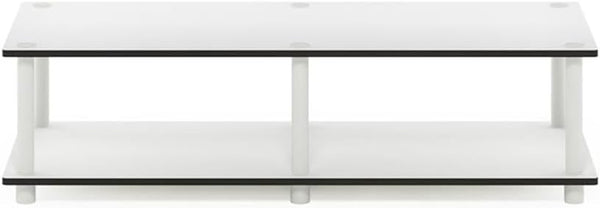 Furinno Just No Tools Wide TV Stand, White