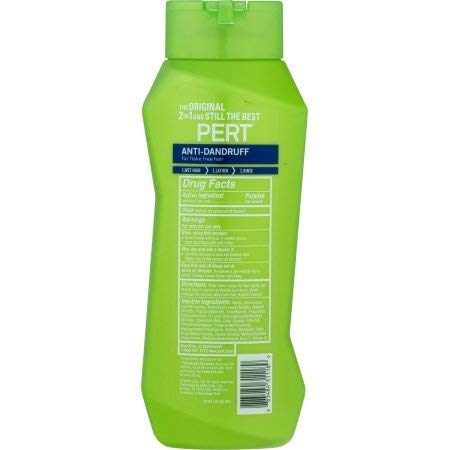 Pert Anti-Dandruff 2 in 1 Shampoo and Conditioner - Advanced Shampoo Conditioner with 2 Percent Salicylic Acid - Dandruff Shampoo with Zinc - 13.5 Oz