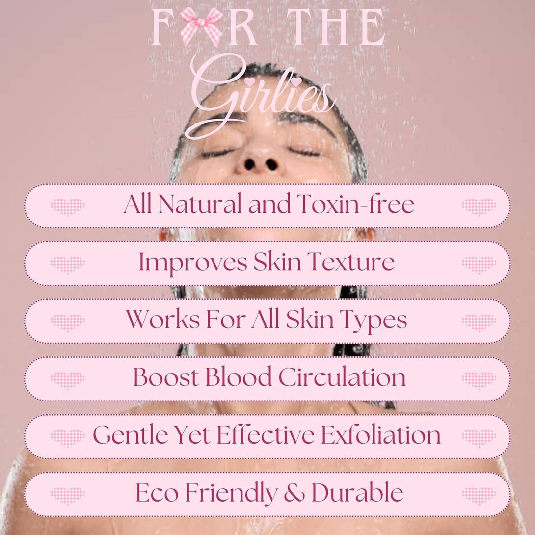 Natural Loofah Exfoliating Body Scrubber for Women Made with Natural Egyptian Loofa Sponge, Bath Shower Luffa Lufa for Face and Body. Exfoliator Scrub Pads