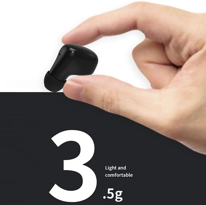 Wireless Earbuds for Small Ears, Compact Ear Buds for Kids & Teens, 2.5G Ultra-Light, Coin-Sized Charging Case, Bluetooth 5.4 Earphones for Workout &Outdoor, Laptop Pad Phones Compatible, Black