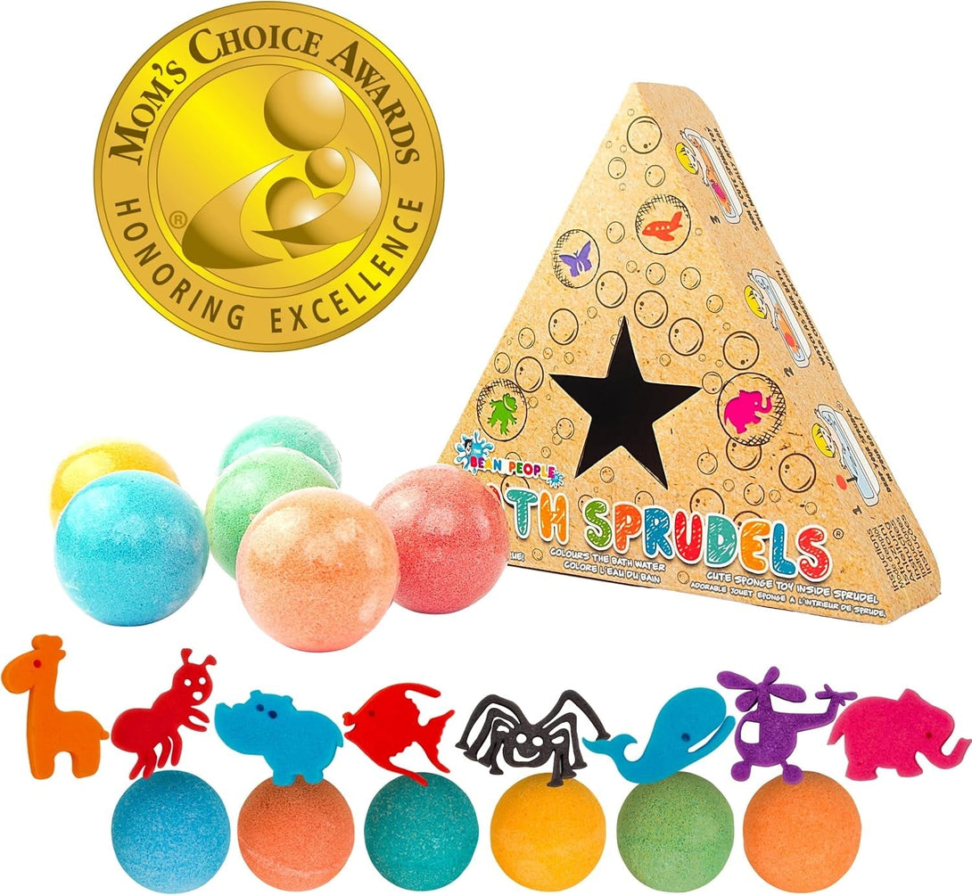 Bath Bombs for Kids: Bathbombs with Surprise inside That Wows Any Kid, Ideal Toys Fizzies for Age 3+, Men, Women and Girls with Kids, Perfect for Family Bat (6 Pcs per Pack)