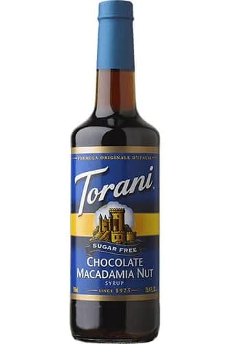 Torani Sugar Free Syrup, Chocolate Macadamia Nut, 25.4 Ounces (Pack of 4)