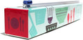 Chicwrap Marble Refillable Plastic Wrap Dispenser - Includes 12" X 250' Roll Professional Grade Disposable Plastic Wrap - Reusable Dispenser