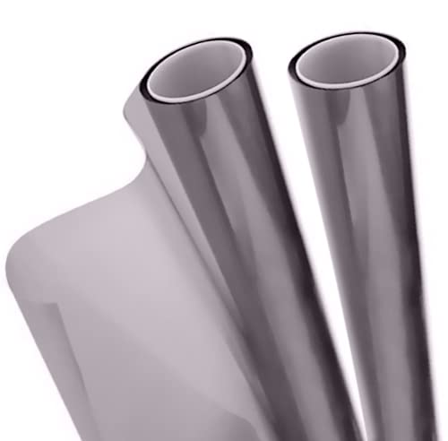 Vvivid Smoke Black Adhesive Headlight Wrap Tinting Vinyl Roll (17.9" X 48" 2-Roll Pack)