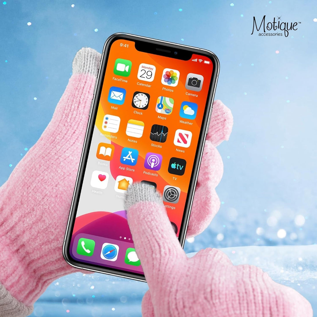 Motique Accessories Chenille Gloves Women Winter Magic Warm Gloves