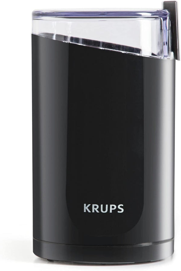 KRUPS Precision Electric Coffee Grinders: 3 Oz Capacity, 200W Motor, Stainless Steel Blades for Uniform Grinding of Coffee Beans, Herbs, Nuts, and Spice Grinder (Black)