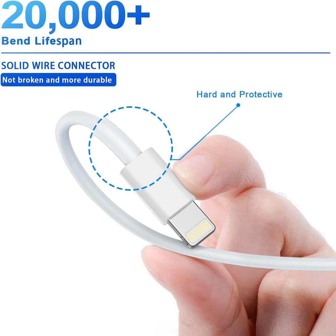 Iphone Charger 3Pack Apple Mfi Certified, Lightning Cable 6FT Compatible with Iphone 12 Mini Pro Max SE 11 Xs Max XR X 8 7 6 plus 5S Ipad Pro Airpods