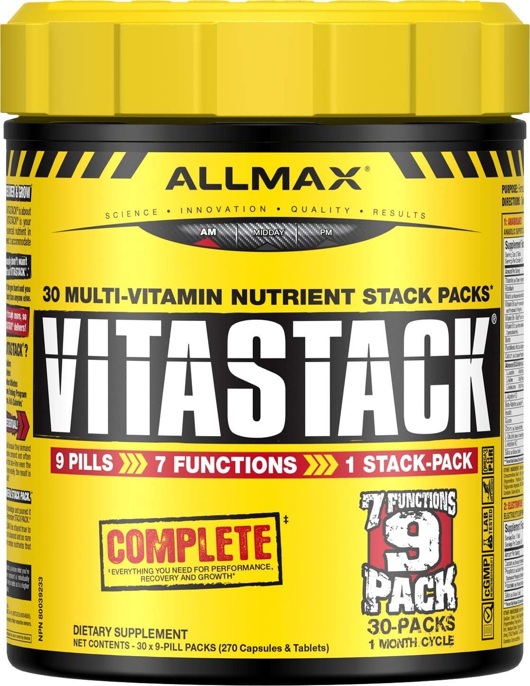 ALLMAX Nutrition Vitastack, Vitamin & Nutrient Stack Packs, 30 Pack
