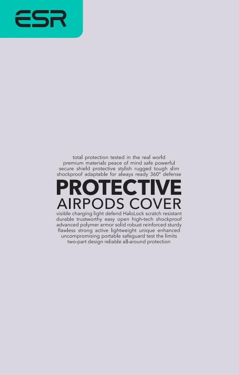 ESR for Airpods 4 Case (Halolock), Compatible with Airpods 4Th Generation Case (2024), Compatible with Magsafe, Powerful Drop Protection, Magnetic Lid, Cyber Series, Desert Titanium