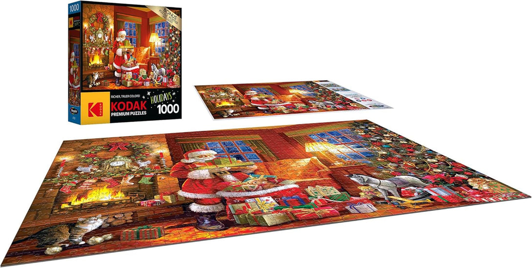 Roseart - Kodak Premium - Christmas Eve Delivery - 1000 Piece Jigsaw Puzzle for Adults