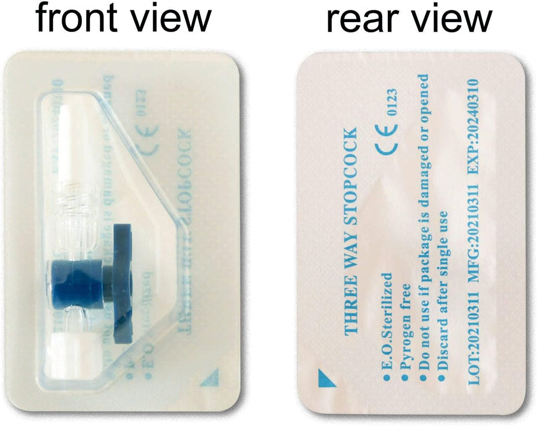 2-Way Stopcock Luer,Luer Connections,Sterile Individual Package,6Pcs…