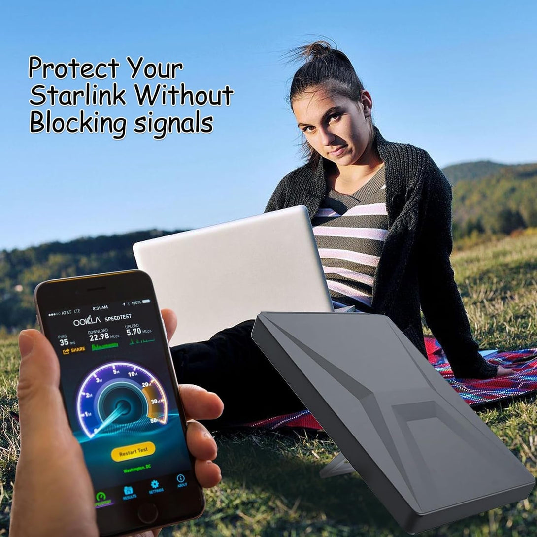 Starlink Mini Protective Cover, Starlink Mini Accessories Silicone Case, Heavy Duty Silicone Protect Shell for Statilink Mini Dish