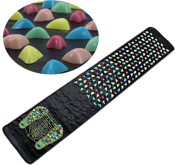 Reflexology Foot Massage Mat, Acupressure Stone Massager for Feet, Home Health Care 170Cmx35Cm