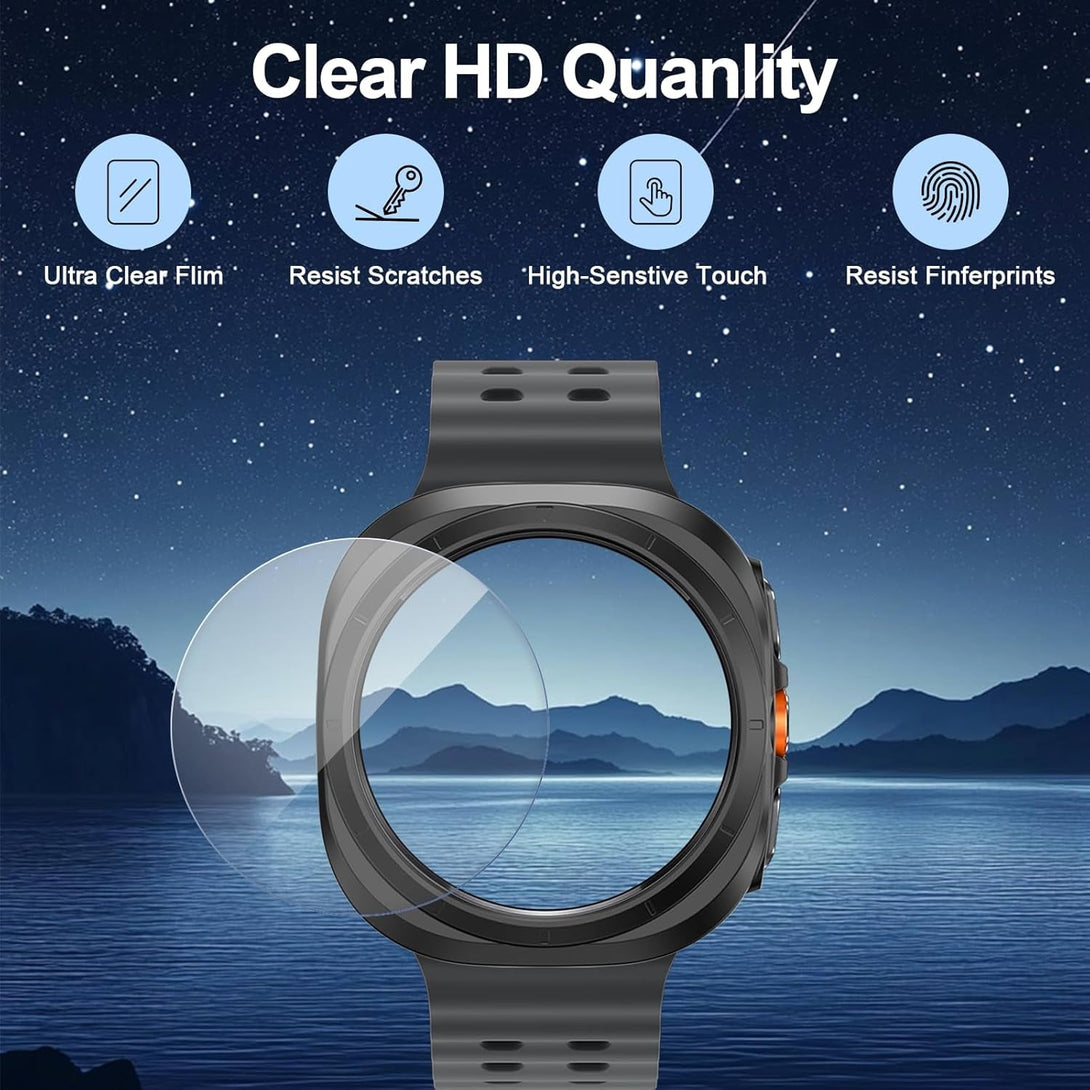 5-Pack Case with Screen Protector for Samsung Galaxy Watch Ultra 47Mm (2024)