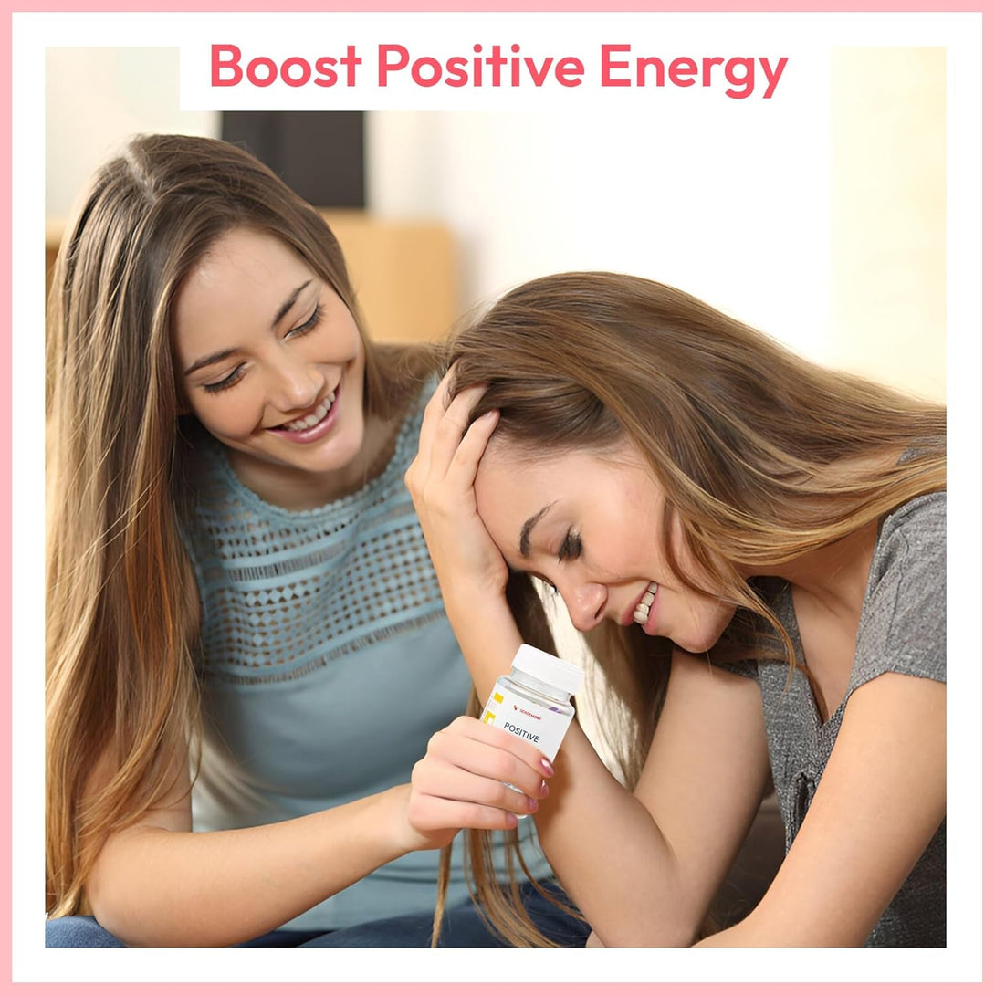 50 Positive Messages in a Bottle - Unique Stress Relief and Wellness Gifts for Men and Women - Desk Accessories for Meditation and Self Care - Xmas Gifts
