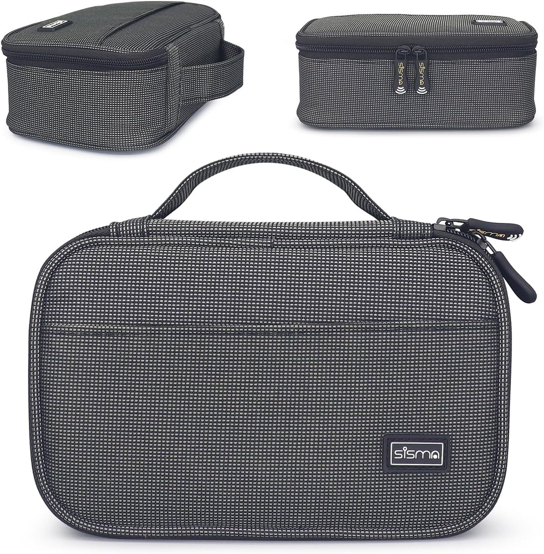 Sisma Travel Electronics Organizer Tech Accessories Case Small Carrying Bag for Charging Cables Phone Chargers USB Plugs Power Cords Earbuds Adapter - Special Edition