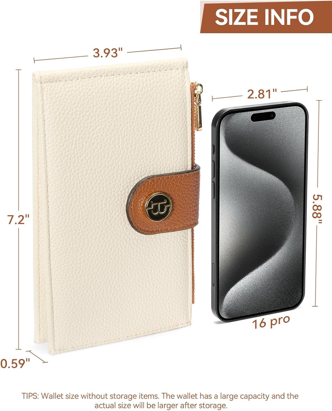 BOSTANTEN Leather Wallets for Women RFID Blocking Slim Bofild Purse Card Holder with Zipper Pocket