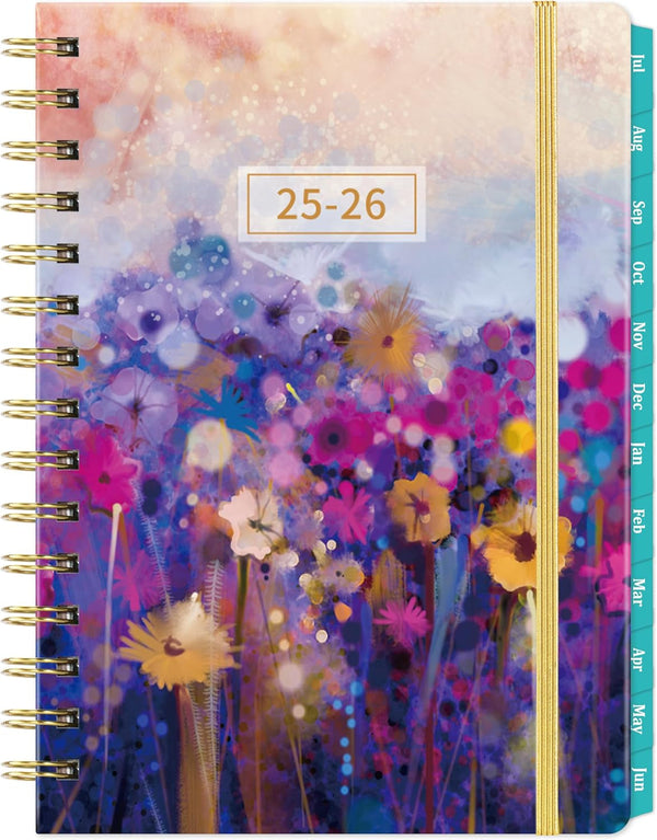 2025-2026 Planner - Planner Daily Weekly and Monthly 2025-2026, July 2025 - June 2026, 6.3’’ × 8.4’’, 12 Monthly Tabs, Inner Pocket, Hardcover, Perfect for Organization