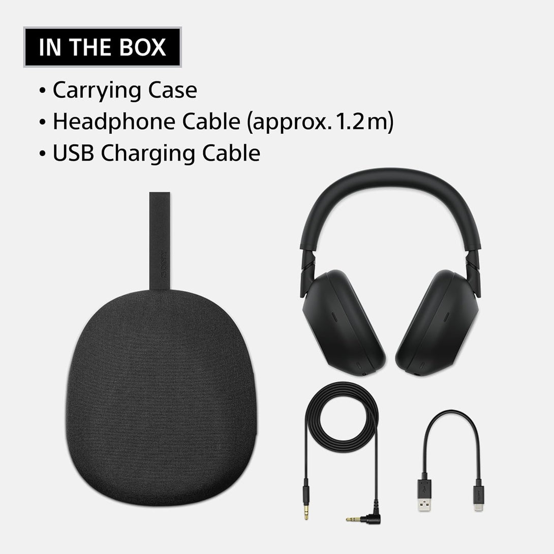 Sony WH-1000XM6 the Best Wireless Noise Canceling Headphones, HD NC Processor QN3, 12 Microphones, Adaptive NC Optimizer, Mastered by Engineers, Studio-Quality, 30-Hour Battery, Midnight Blue