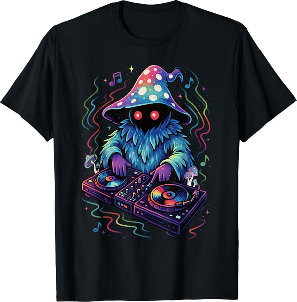EDM Rave Outfits Festival Electronic Music Graphic Trippy DJ T-Shirt