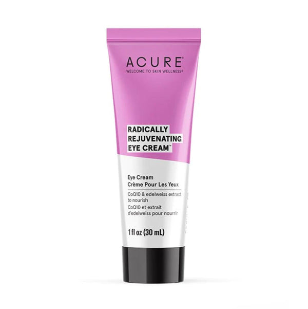 ACURE Radically Rejuvenating Eye Cream - Vegan Anti-Aging Skincare - Made from Hydrating Chlorella & Edelweiss Extract - Minimize Wrinkles and Fine Lines - Moisturize Skin around & under Eye - 1 Fl Oz