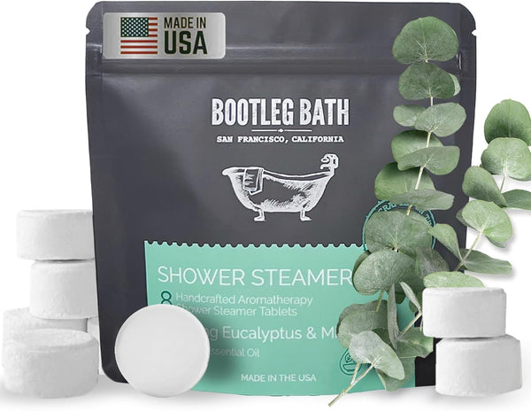 Shower Steamers Aromatherapy 8 Pack, Eucalyptus Shower Bombs, Mother' Day Gift, Mother'S Day Gift, 100% Pure Essential Oil, All Natural, for Men and Women, Made in USA