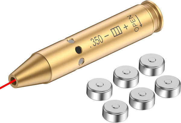 .350 Lgnd(9Ã—43Mm) Bore Sight Laser Sight Red Dot Boresighter with Batteries