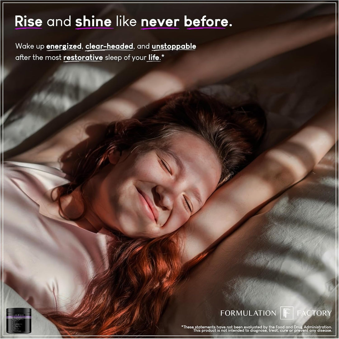 The Night Before: 10-In-1 Midnight Maximizer, Sleep Aid, Stress Relief, Cognition, Relaxation, Recovery, Magnesium Glycinate, L-Theanine, Glycine, Taurine, Lemon Balm, Rhodiola, Lavender (2 Months)