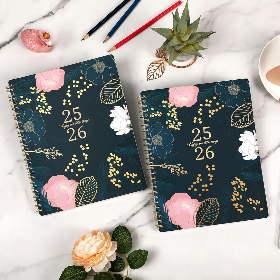 2025-2026 Planner - Planner 2025-2026, July 2025 - June 2026, Weekly & Monthly Spreads, 8'' X 10", Monthly Tabs, Twin-Wire Binding