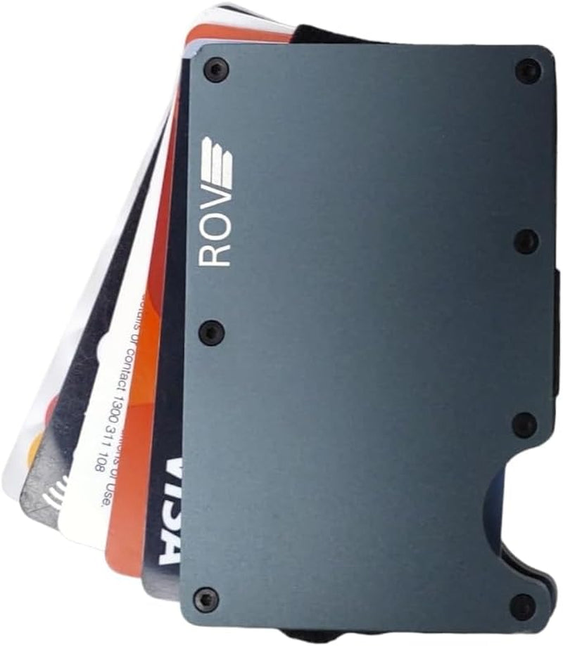 ROVE - Money Clip - RFID Blocking Aluminium Enhanced Minimalistic Compact Wallet (Sage Grey)