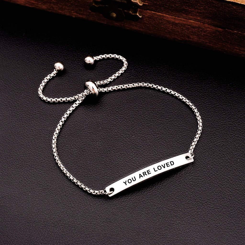 SOUSYOKYOSAM Cuff Bracelets for Women, Fashional Jewelry for Girl Her, Inspirational Gifts for Women