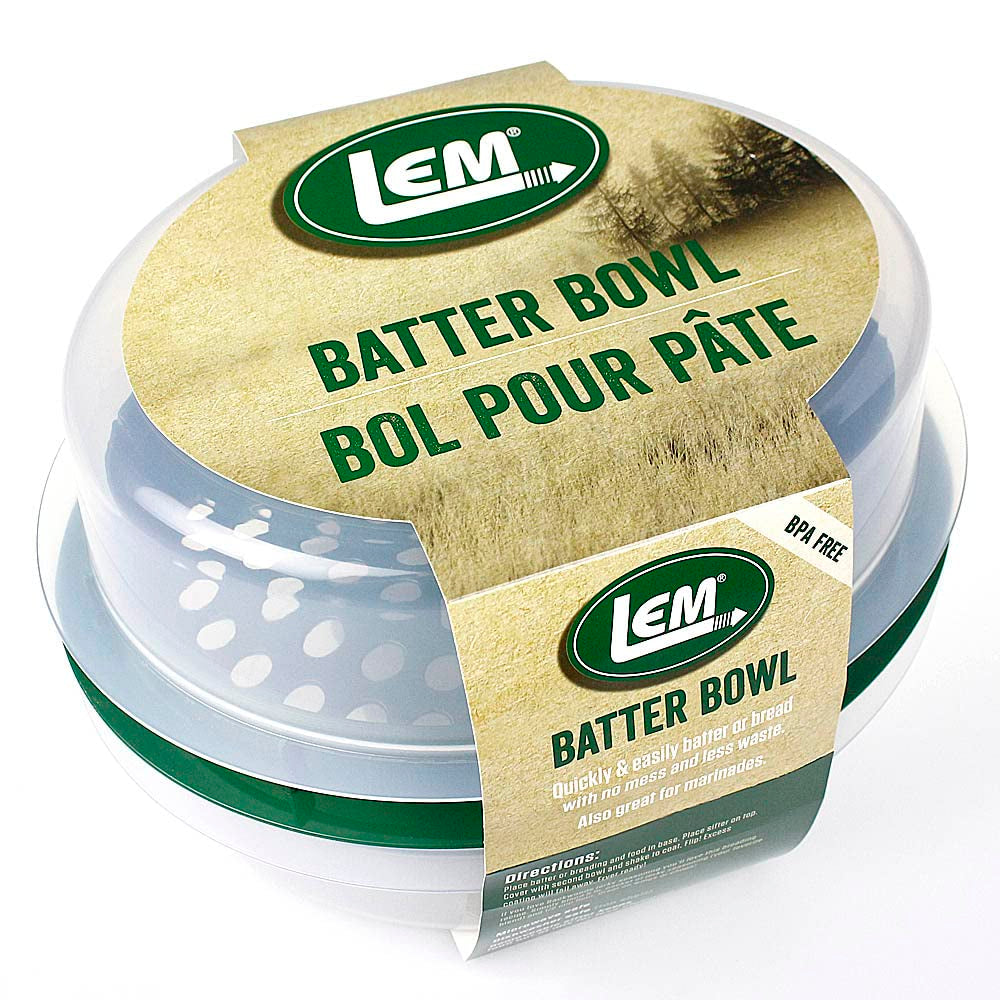 LEM Products Batter Bowl, Translucent and Green