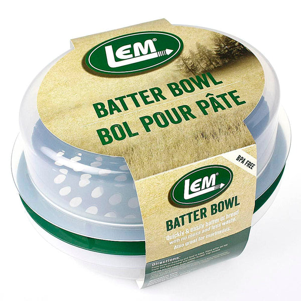 LEM Products Batter Bowl, Translucent and Green