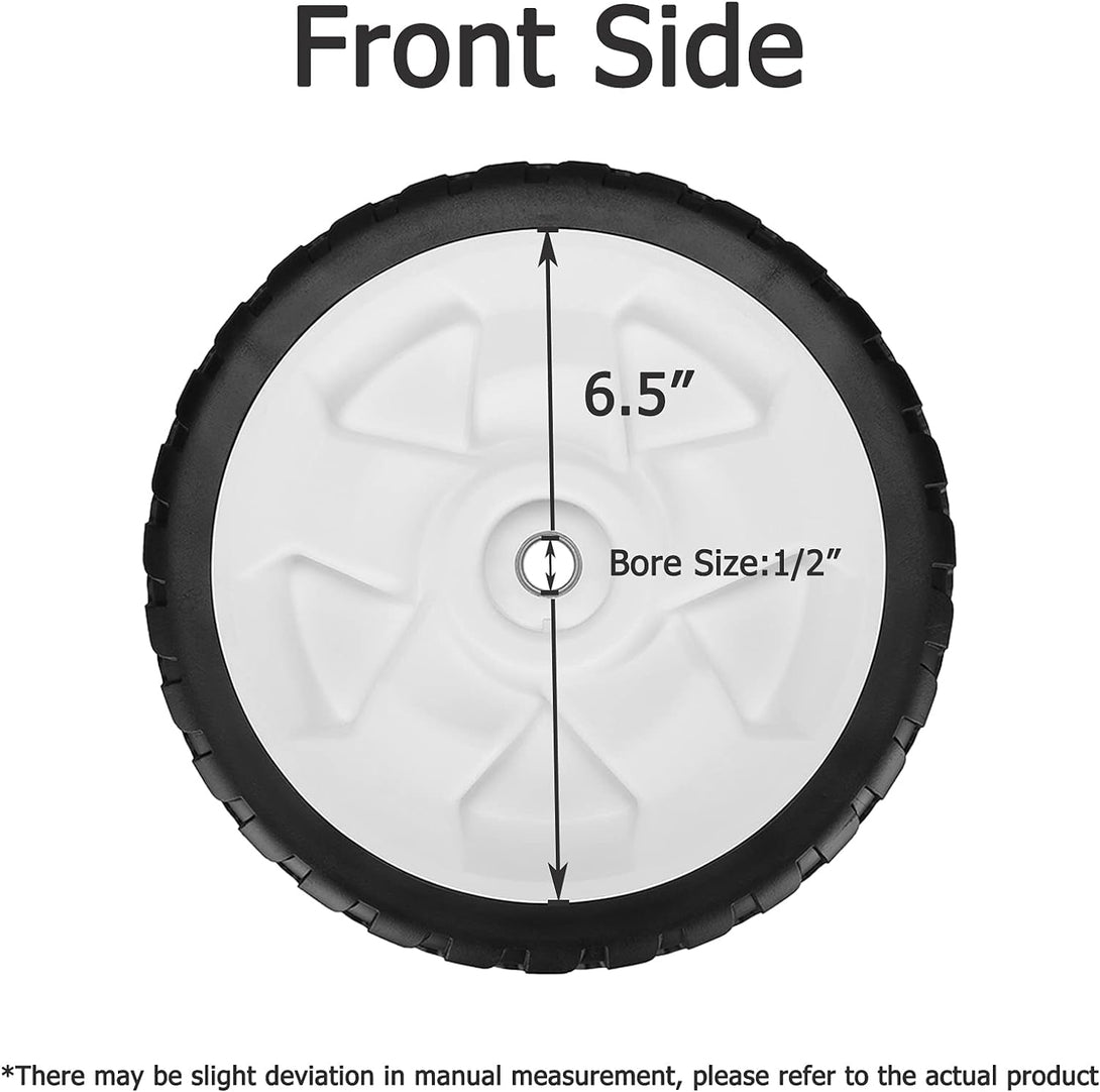 119-0311 Front Wheels for Toro 22" Recycler Mower, 137-4832 Drive Wheels Compatible with Toro 20330 20331 20339 20371 Self Propelled Mower FWD 22", 2 Pack, White