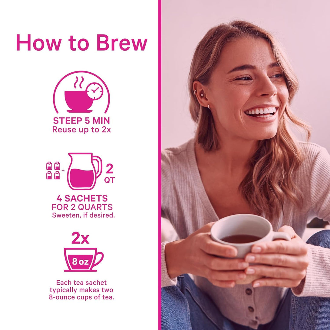Pink Stork Organic Fertility Tea - Supports Conception for Her & Hormone Balance with Chaste Tree Berry (Vitex), Mint, and Red Raspberry Leaf - Hot or Iced - Caffeine Free - Sweet Mint, 15 Sachets