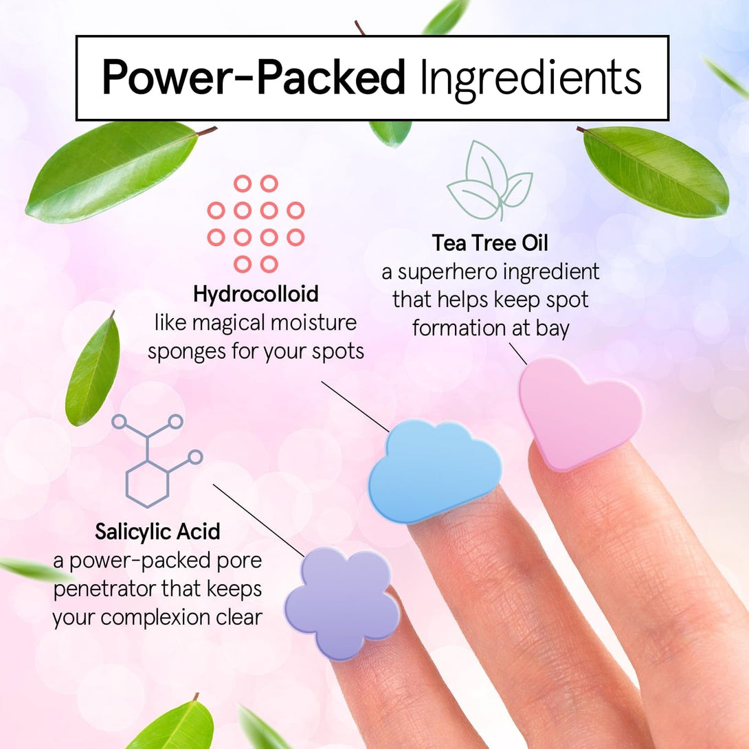 Grace & Stella Pimple Patches for Face - Cute Hydrocolloid Dots That Help Protect Acne & Reduce Redness - Fun Zit Stickers to Cover Blemishes - Dermatologist-Tested, Vegan (Multishape, 36 Count)