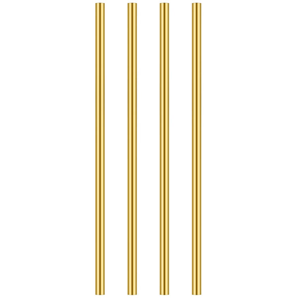 4 Pieces 12 Inches 1/4 Inch Brass round Rods, Favordrory Brass Rods Lathe Bar Stock, 1/4 Inch in Diameter 12 Inches in Length
