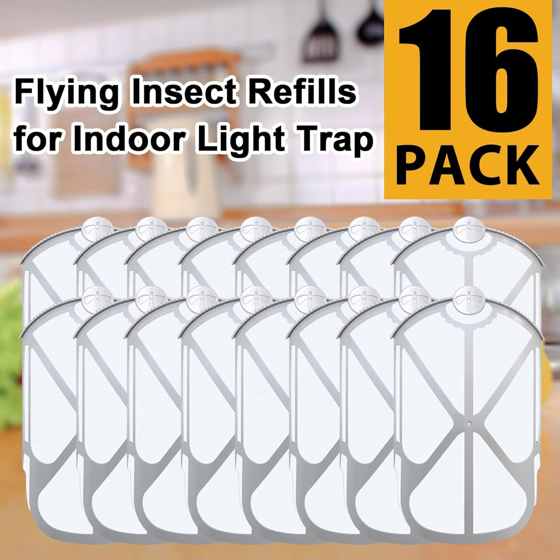 BAIMNOCM 16 Pack Refills Cartridge Compatible with Zevo Flying Insect Trap M364 M364A and Max, White