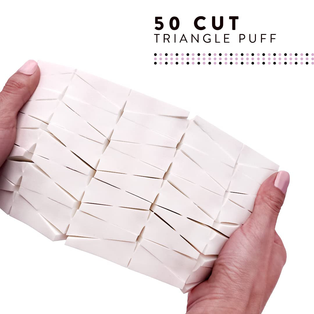 Artist'S Choice Makeup Sponge Mini Applicator Wedges, Triangle Cosmetic Sponges for Foundation, Blush, Eye Shadow, Blending and Smoothing, Disposable, Latex Free, 100 Pack