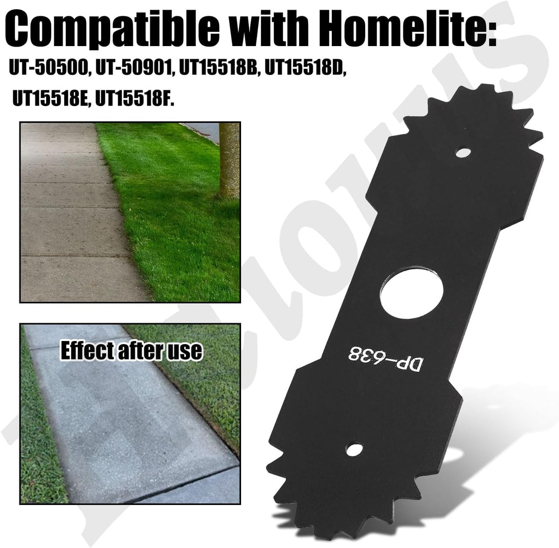 9 Inch 638006008 Edger Blade Compatible with Ho-Melite Ry-Obi Edger, Edger Blade Replacement 638006008 638006007 RY13050 RY13050A RY15518 RY40030 P2300 RY40706VNM S20300 Edger Center Hole 1" (3)