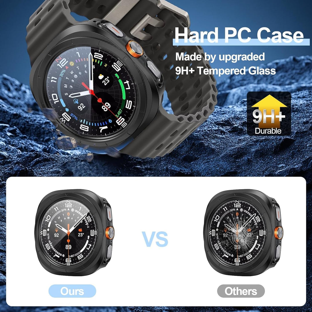 5-Pack Case with Screen Protector for Samsung Galaxy Watch Ultra 47Mm (2024)
