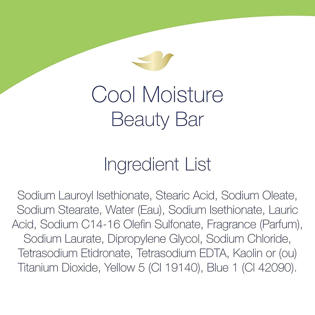 Dove Skin Care Beauty Bar for Softer Skin Cucumber and Green Tea More Moisturizing than Bar Soap 3.75 Oz, 14 Bars